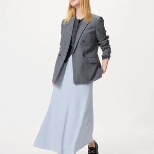 Uniqlo Light Blue mermaid maxi flowy skirt NWOT